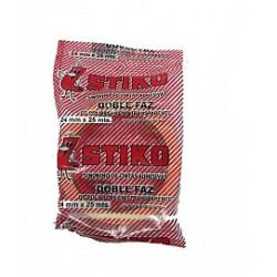 CINTA STIKO DOBLE FAZ TRANSPARENTE 24MM X 25M