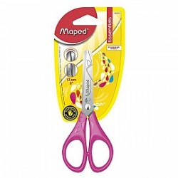 TIJERA MAPED 13 CM ESSENTIAL ZURDOS BLISTER X1