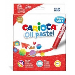 CRAYONES CARIOCA PASTELES AL OLEO X 24U