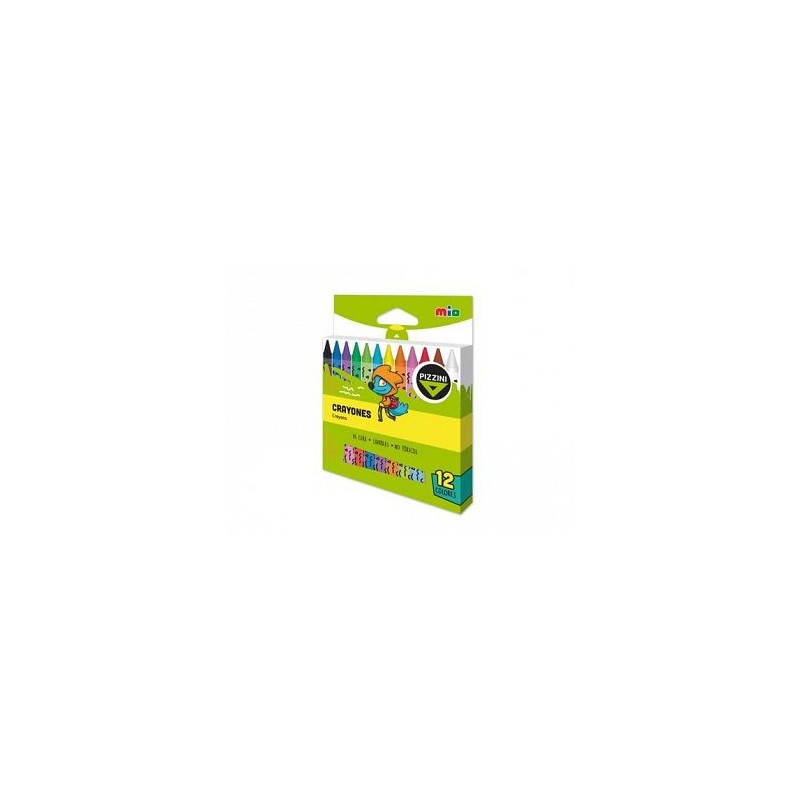 CRAYONES PIZZINI MIO X 12U. LAVABLE