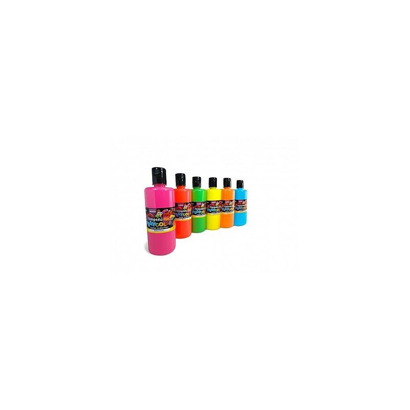 TEMPERA PLAYCOLOR BOTELLA X250CC FLUO. V/COLORES