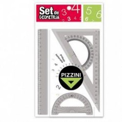 SET GEOMETRIA PIZZINI X3...