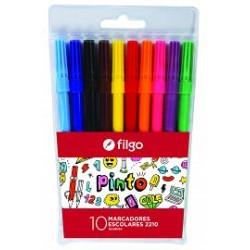 MARCADOR ESCOLAR FILGO PINTO V/COLORES X10U