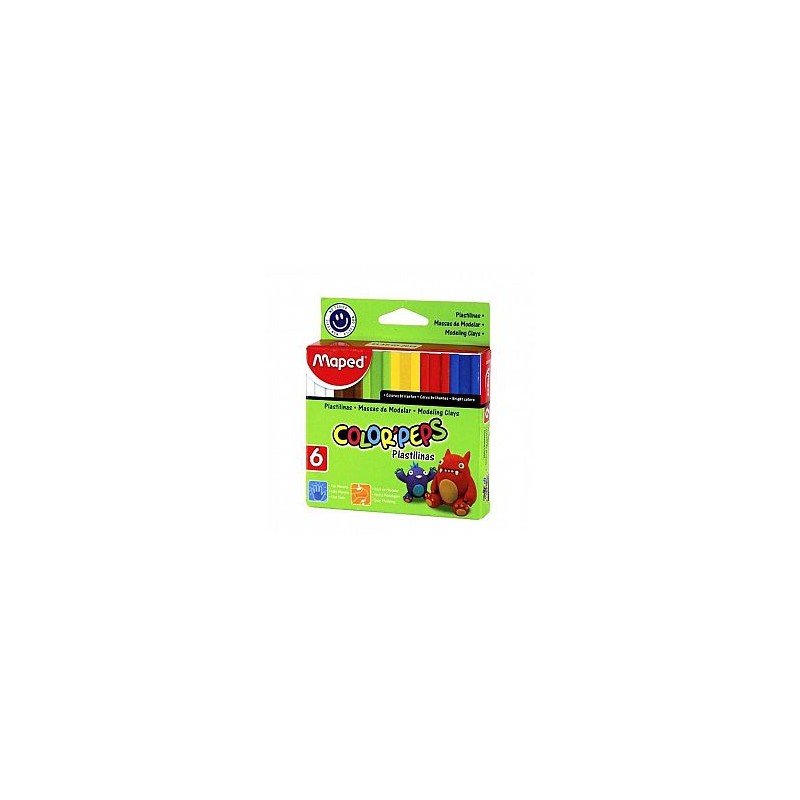 PLASTILINA MAPED COLOR PEPS 20GR X 6U. V/COLORES